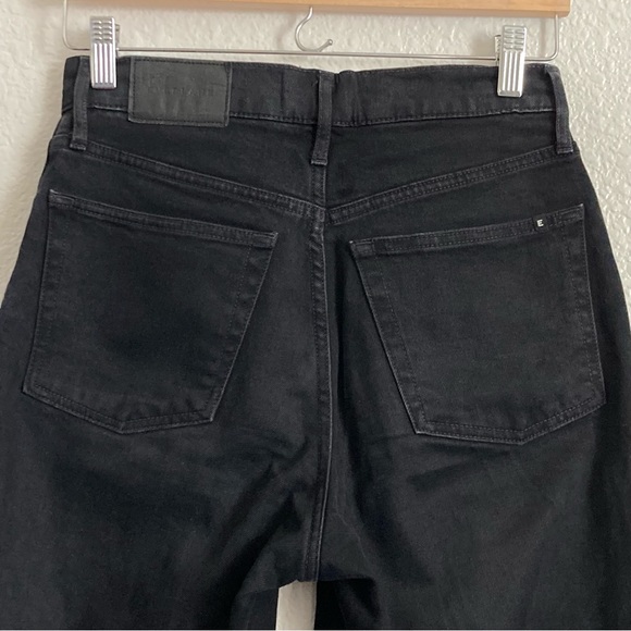 Everlane The Original Cheeky Jean Organic Cotton Hi Rise Black 25 - Picture 8 of 16